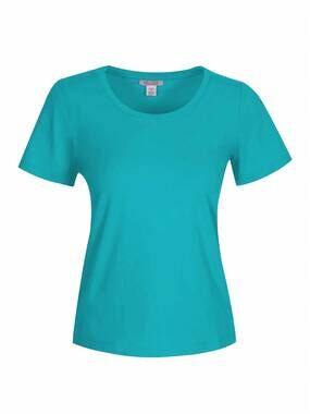 NEW DOLCEZZA women's knit tee in aqua